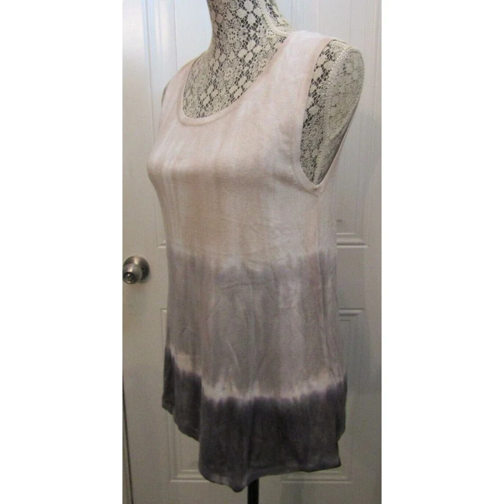 Pure Amici NWT Women’s Sleeveless Cotton Ombre Tie-Dye Tank Top Luxury Beach XS
